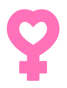 Kinky Karrot Brand Logo Symbol feminist heart sign