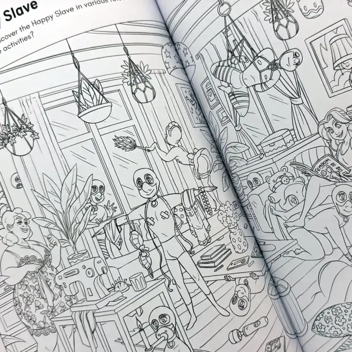 Sexy hidden object game as part of the Kinky Karrot adult puzzle book