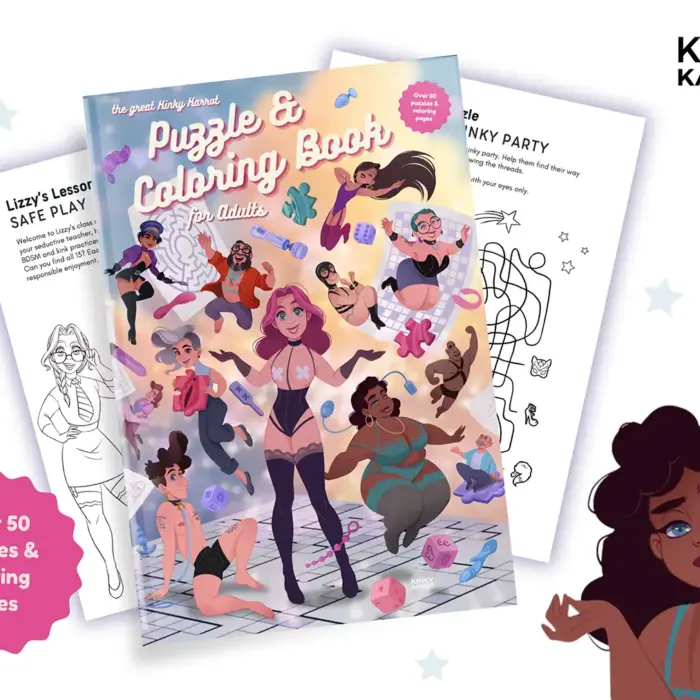 Kinky Karrot adult puzzle book Preview