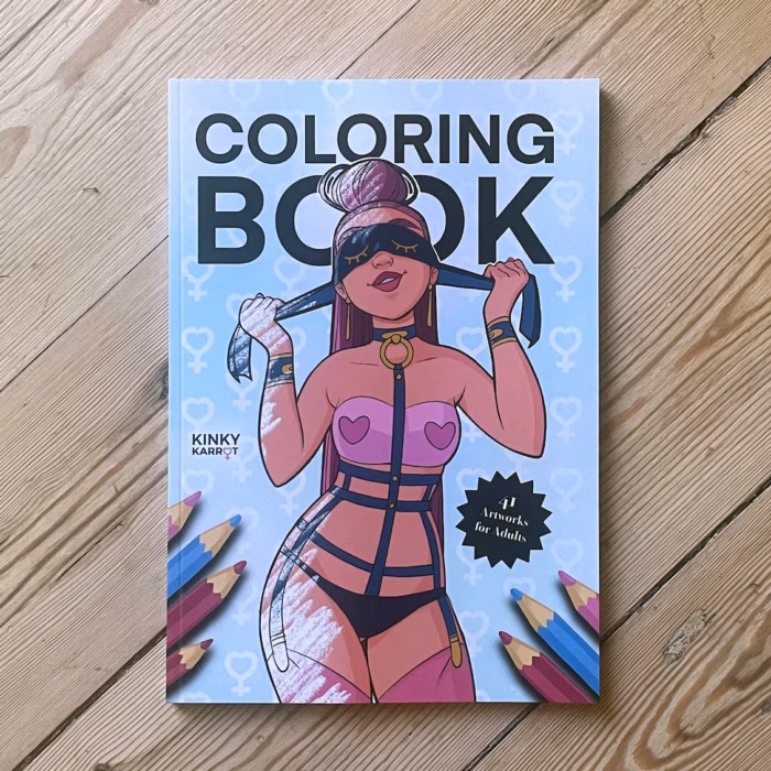 sex-positive coloring book by Kinky Karrot