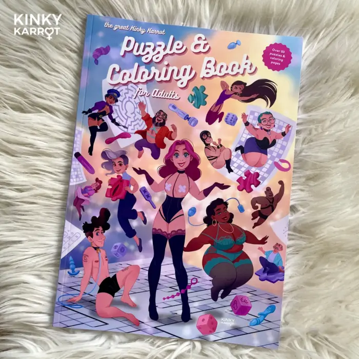 Kinky Karrot Puzzle & Coloring Book – A Playful Adult Activity Book