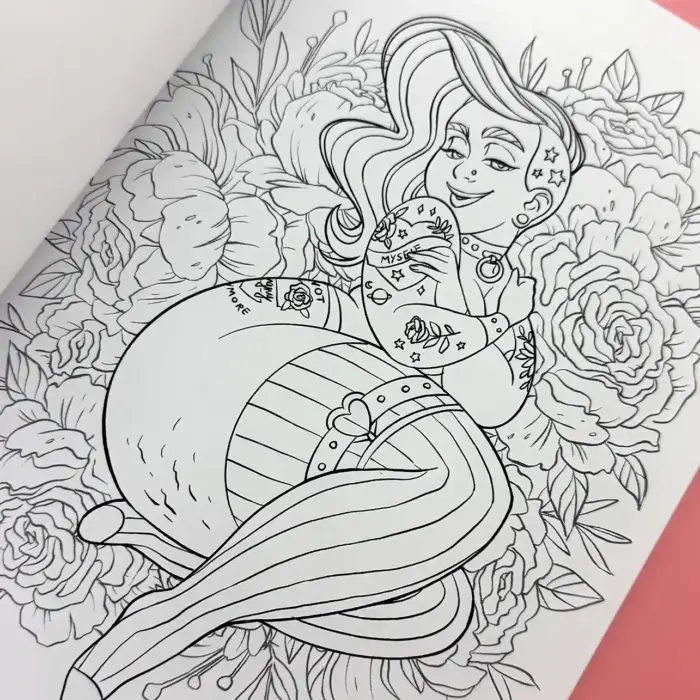 sex-positive coloring book with body-positiv illustrations