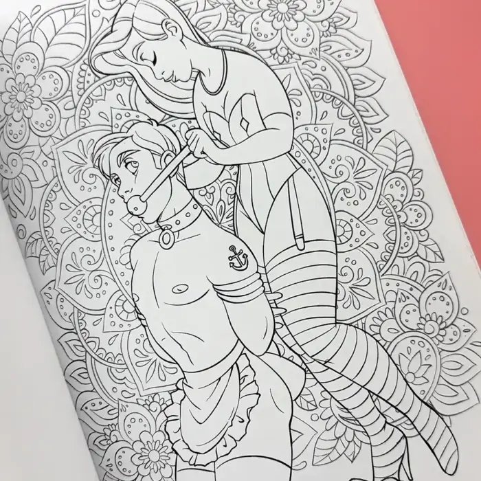 sex-positive coloring book for adults by Kinky Karrot